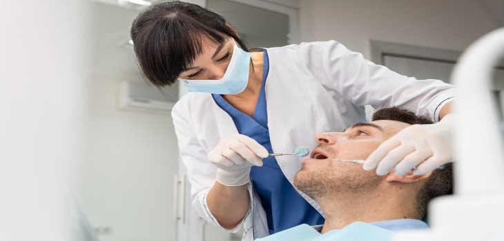 dentist in Hope Island is giving root canal treatment